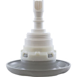 Jet Intl, WW Poly Storm, 4"fd, Twin Roto, Txt Scal, Gry, Thd : 229-8177