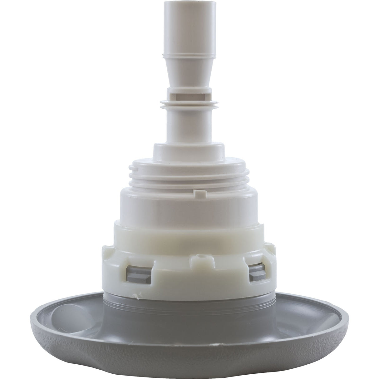 Jet Intl, WW Poly Storm, 4"fd, Twin Roto, Txt Scal, Gry, Thd : 229-8177