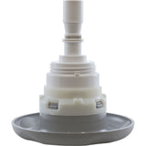 Jet Intl, WW Poly Storm, 4"fd, Twin Roto, Txt Scal, Gry, Thd : 229-8177
