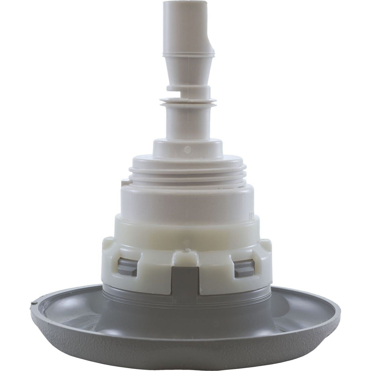 Jet Intl, WW Poly Storm, 4"fd, Twin Roto, Txt Scal, Gry, Thd : 229-8177