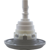 Jet Intl, WW Poly Storm, 4"fd, Twin Roto, Txt Scal, Gry, Thd : 229-8177