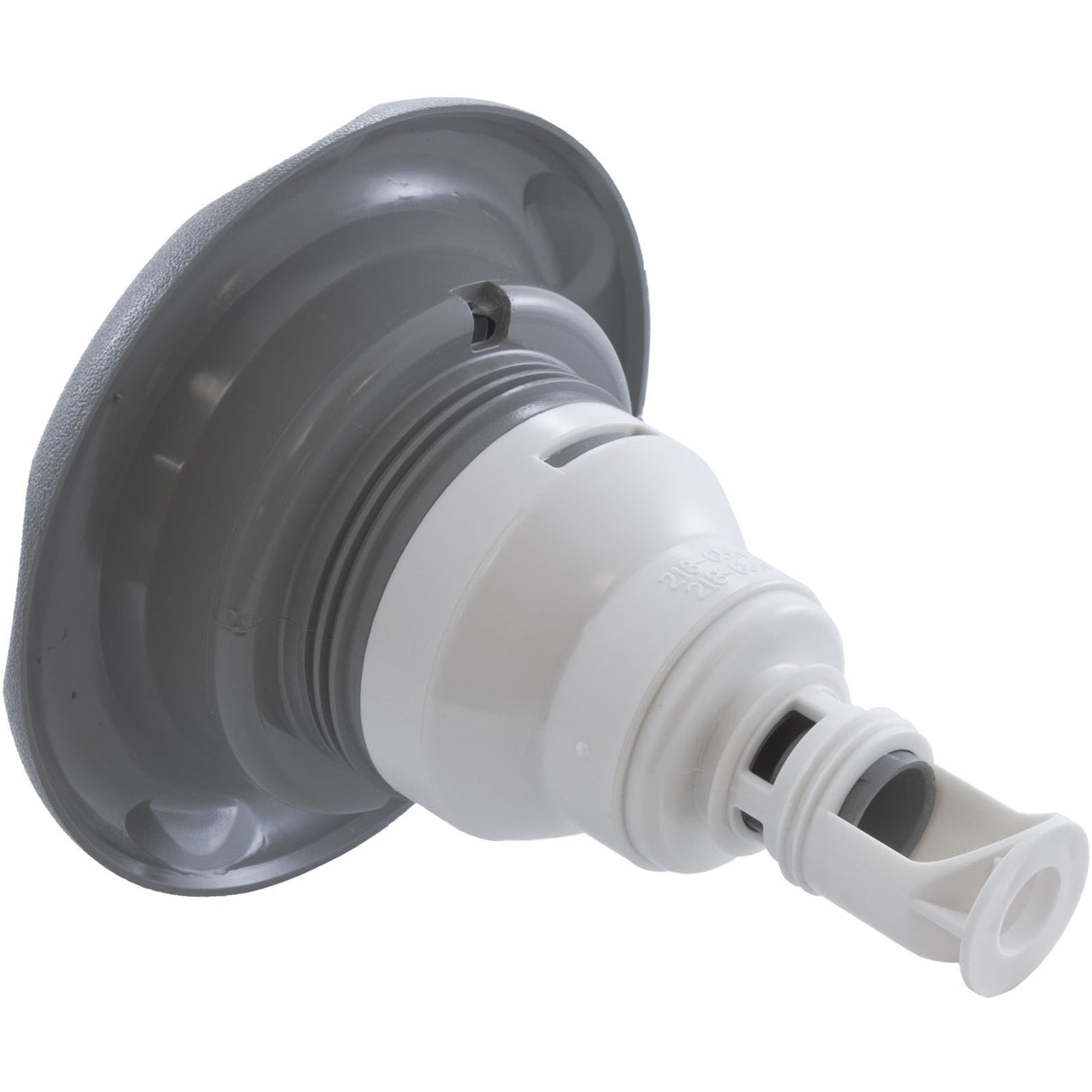 Jet Intl, WW Power Storm, 5"fd, Massage, Txt Scal, Gry, Thd : 229-7747