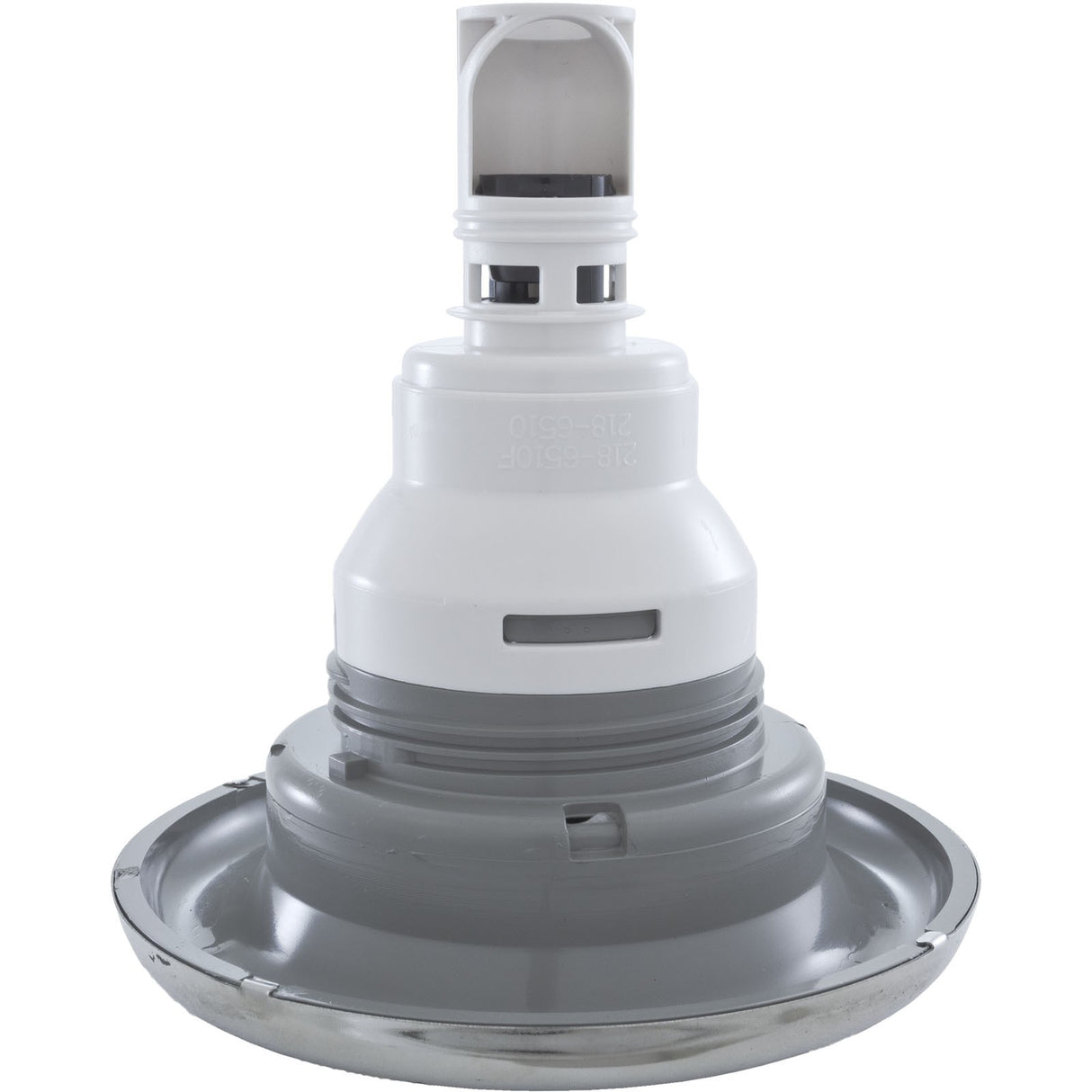 Jet Intl, WW Power Storm, 5"fd, Massage, Smth, SS/Gry, Thd : 229-7747S