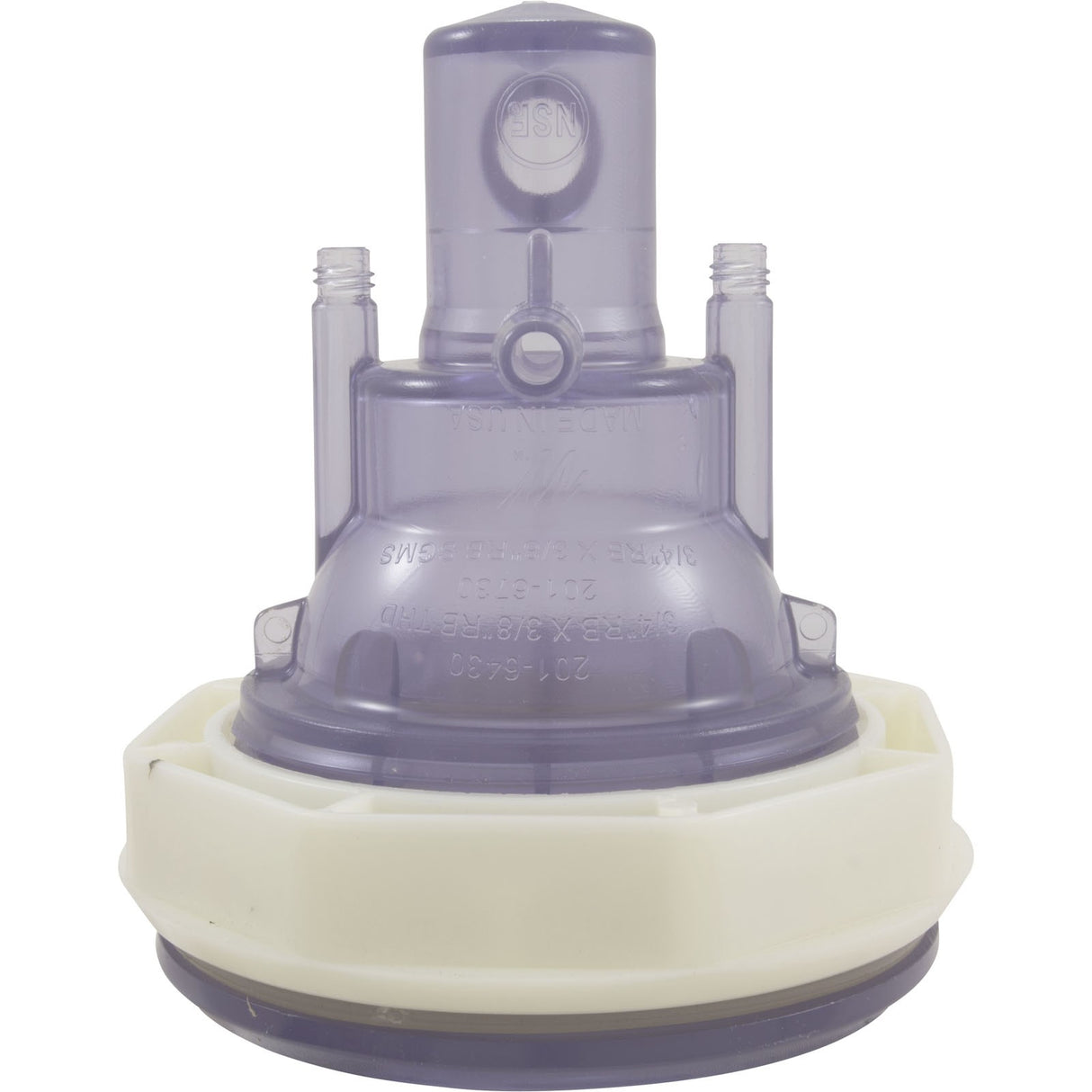Jet Body, WW Power Storm, 3-3/4"hs, a3/8"b, w3/4"b, Thd, Clear : 228-0048