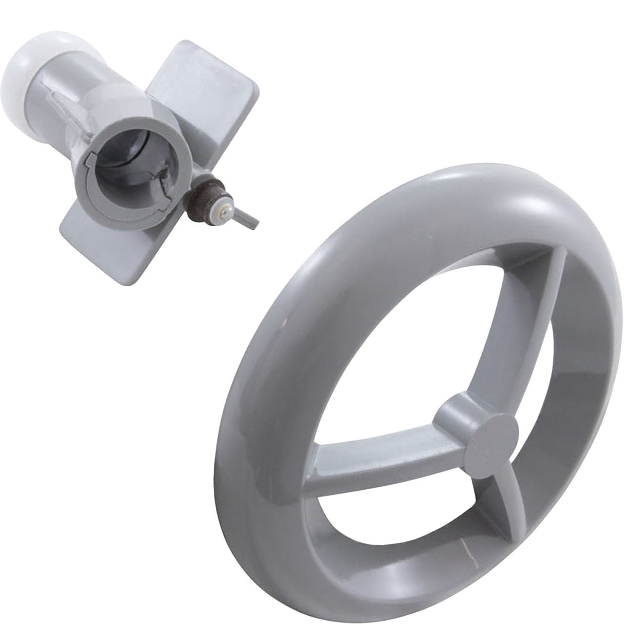 Jet Intl, BWG/HAI Microssage, 3-9/16"fd, Roto, Smth, Gry : 16-5230GRY
