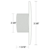 Wall Fitting, BWG/HAI Hydro Jet, 2-3/8"hs, Gry : 30-3801GRY