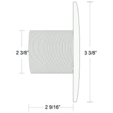 Wall Fitting, BWG/HAI Hydro Jet, 2-9/16"l, 2-3/8"hs, Long, White : 30-3803WHT