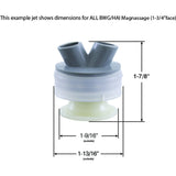 Nozzle, Balboa Water Group/HAI Magnassage, Roto, White : 56-4821WHT