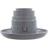 Jet Intl, CMP Spa, 4-1/8"fd, Massage, Smth Scal, Gry : 23540-141-000