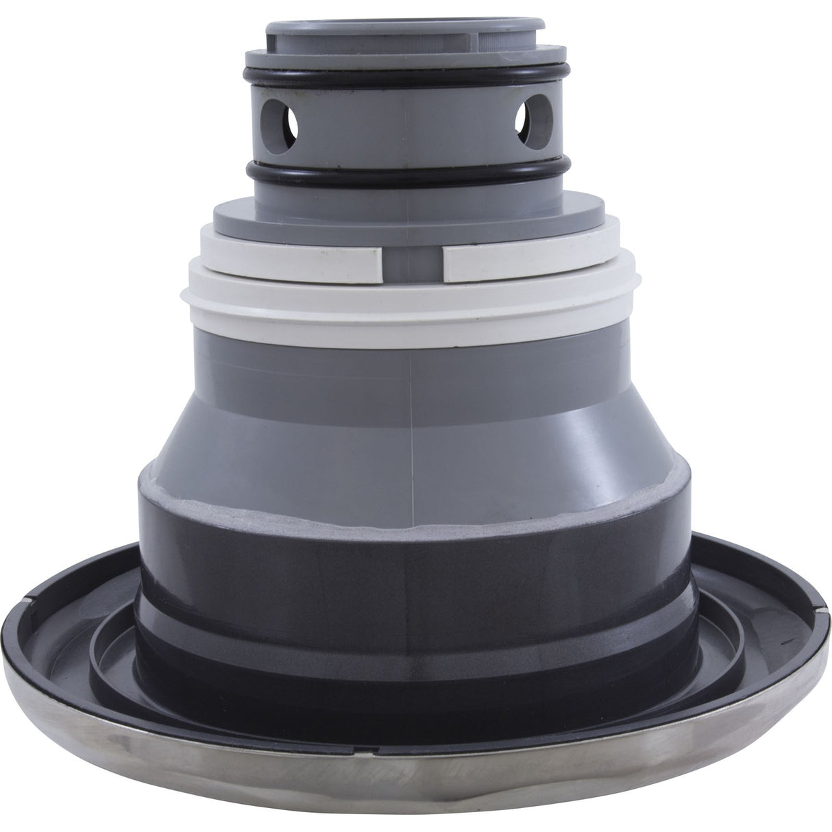 Jet Intl, CMP Jumbo, 7-1/2"fd, Massage, Scalloped, SS/Graph Gry : 23570-142-000