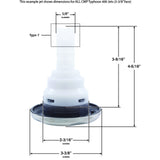 Jet Intl, CMP Typhoon 400, 3-3/8"fd, Dir, Scal, SS/Graph Gry : 23442-112-000