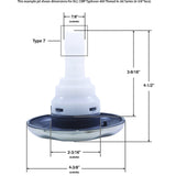 Jet Intl, CMP Typhoon 400, 4-3/8"fd, 2 Roto, Scal, SS/Graph Gry : 23442-222-000