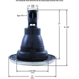 Jet Intl, RD Quantum, 5"fd, Twin Roto, Smth, SS/Blk, Thd : RD203-5421S