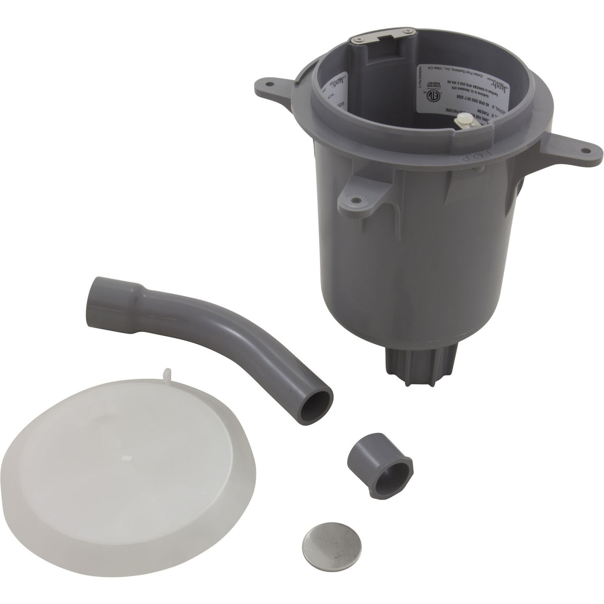 Jandy Pro Series Small Plastic Niche, 1" Rear Outlet, Gunit : PLNICSM
