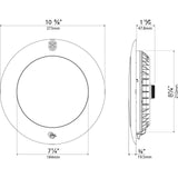 PAL EvenGlow Lrg Niche Light, RGB, 12v Head Only, SS Escutcheon : 64-EGL-01