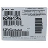 Pool Light, Pentair Microbrite, Color LED, 12vac, 100ft Cord, TG : 620425