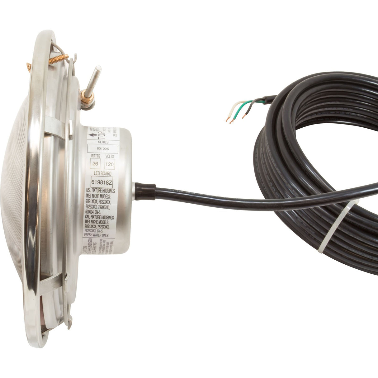 Pool Light, Pent IntelliBrite 5g Color LED, 115v, 100ft Cord : 601002