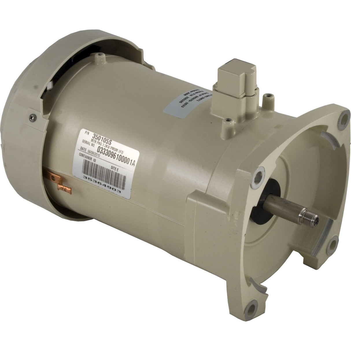 Motor, Pentair, 3.2kW, Var-Spd, VFD, PMSM, Almond : 350105S
