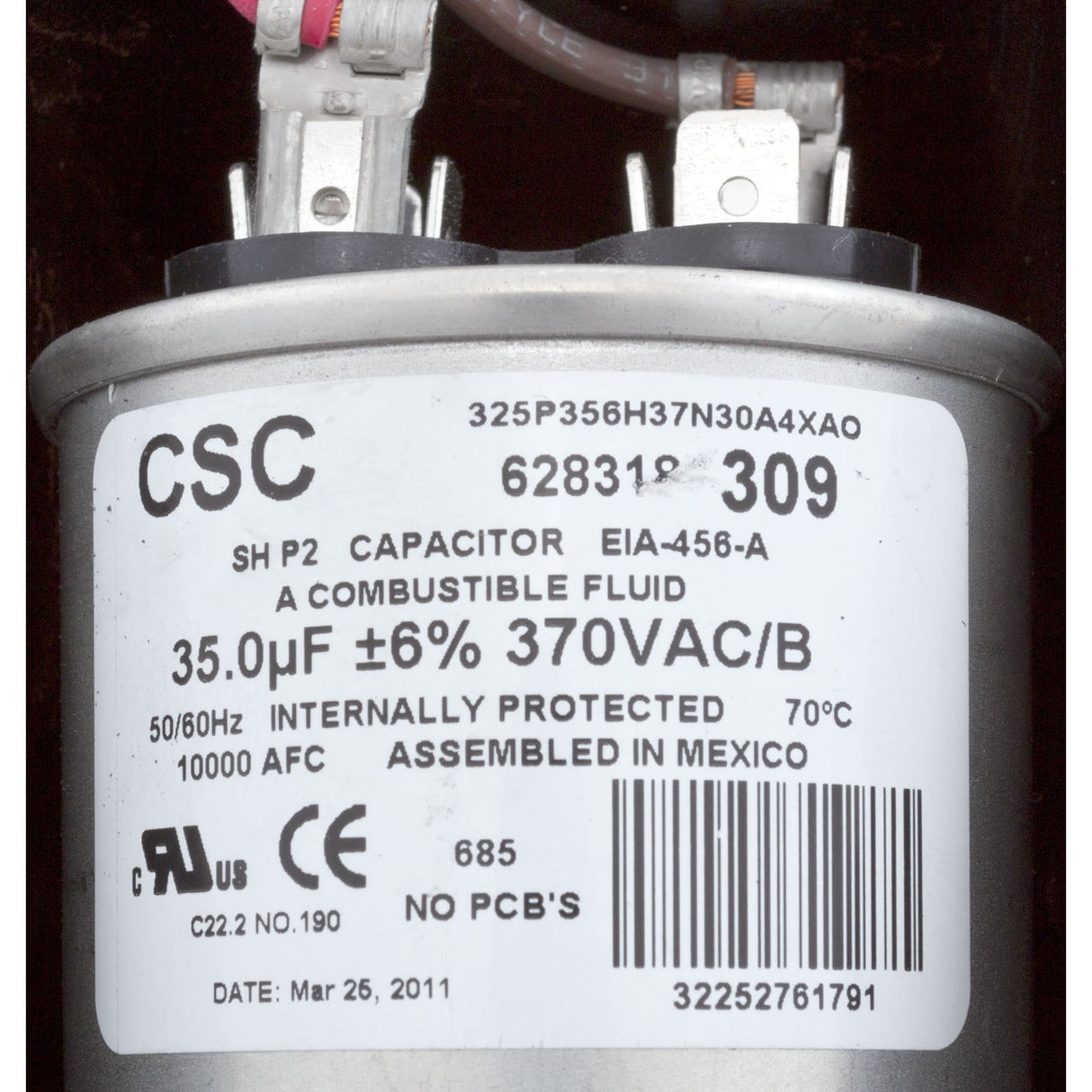 Motor, Century, 3.0 Horsepower, 230v, 1 Speed, 56 Y Frame : B237