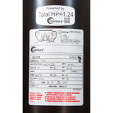 Motor, Century/AOSmith, 0.75hp, 115v, 2-Spd, 48Yfr, SQFL, Full : SQL1072R