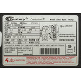 Motor, Century, 3.0hp, 208v-230v, 1-Spd, 56Yfr, SQFL, EE : B2844