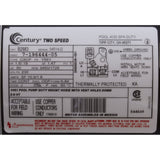 Motor, Century, 1.5hp, 230v, 2-Spd, 56Yfr, SQFL, EE : B2983
