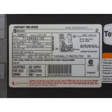 Motor, Century, 0.75hp, 115v, 2-Spd, 56Yfr, SQFL, 2-Green : B2981T