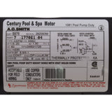 Motor, Century, 1.5hp, 230v, 2-Spd, 56Cfr, C-Face Key : B976
