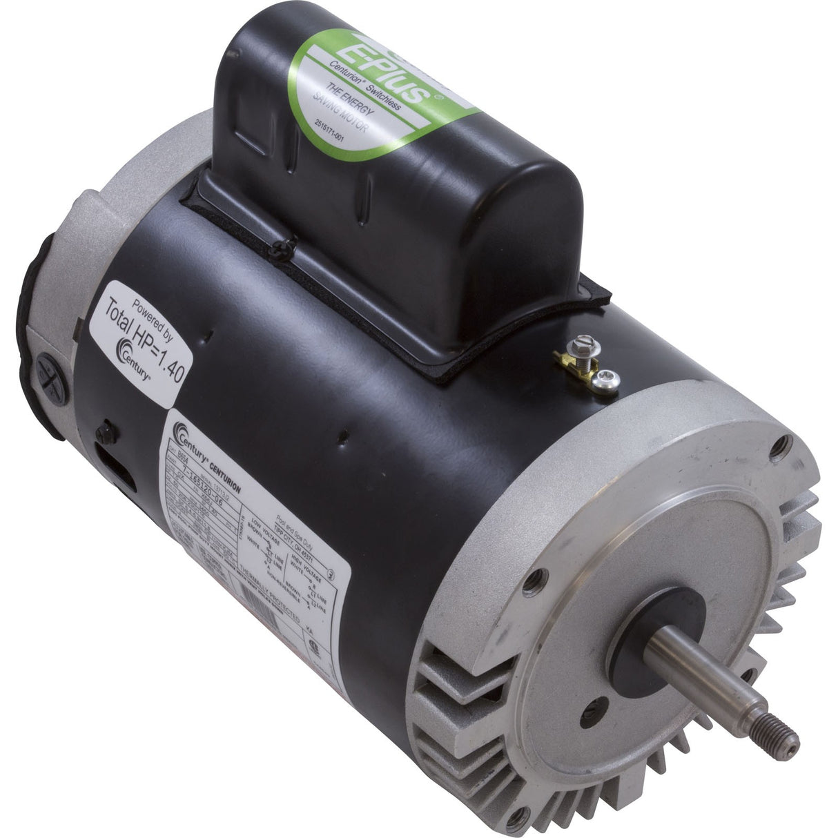 Motor, Century, 1.0hp, 115v/230v, 1-Spd, 56Jfr, C-Face Thd, EE : B654