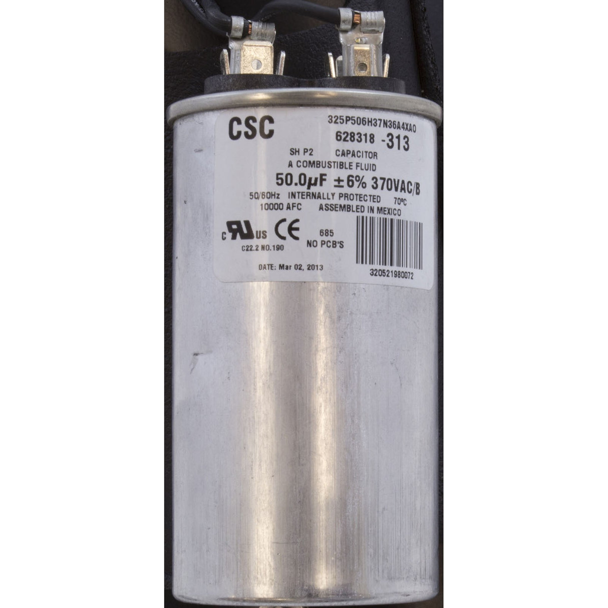Motor, Century, 1.0hp, 115v/230v, 1-Spd, 56Jfr, C-Face Thd, EE : B654