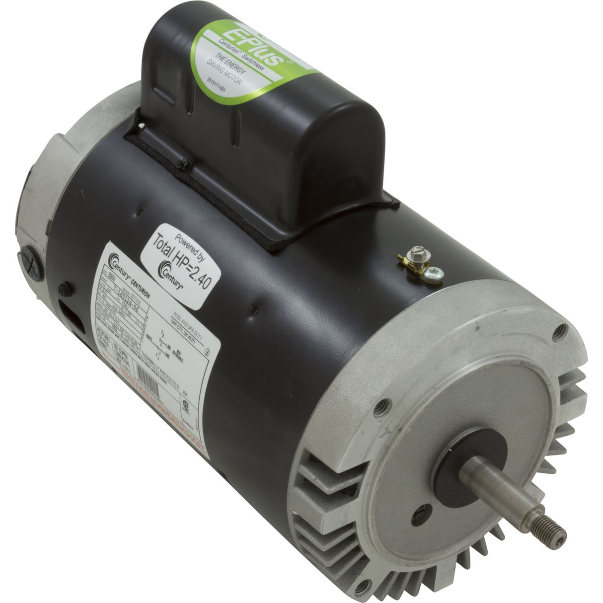 Motor, Century, 2.0hp, 208v-230v, 1-Spd, 56Jfr, C-Face Thd, EE : B809