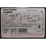 Motor, Century, 0.5hp, 115v/230v, 1-Spd, 56Jfr, C-Face Thd : B126