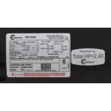 Motor, Century, 2.0hp, 115v/230v, 1-Spd, 56Jfr, C-Face Thd : B836