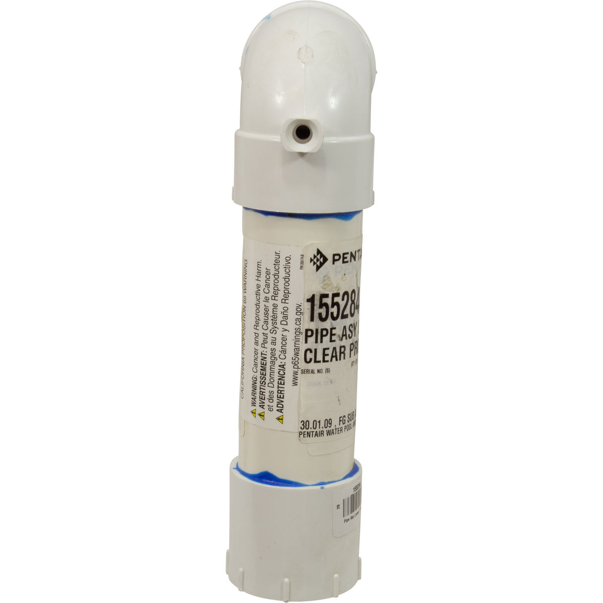 Pipe Asy Lower Tr60 Clear Pro : 155284 - Pentair - 788379742928 - PartsForSpas.com