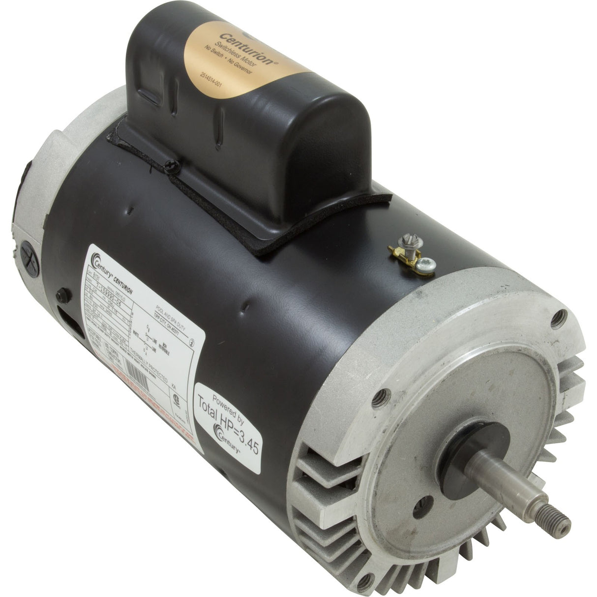 Motor, Century, 3.0hp, 230v, 1-Spd, 56Jfr, C-Face Thd : B131