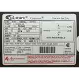 Motor, Century, 2.0hp, 230v, 1-Spd, 56Jfr, C-Face Thd : B130