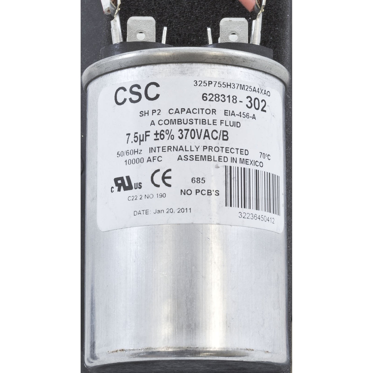 Motor, Century, 1.5hp, 115v/230v, 1-Spd, 56Cfr, C-Face Key : SK1152