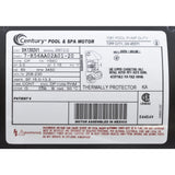 Motor, Century, 3.0hp, 208-230v, 1-Spd, 56Cfr, C-Face Key, EE : SK1302V1