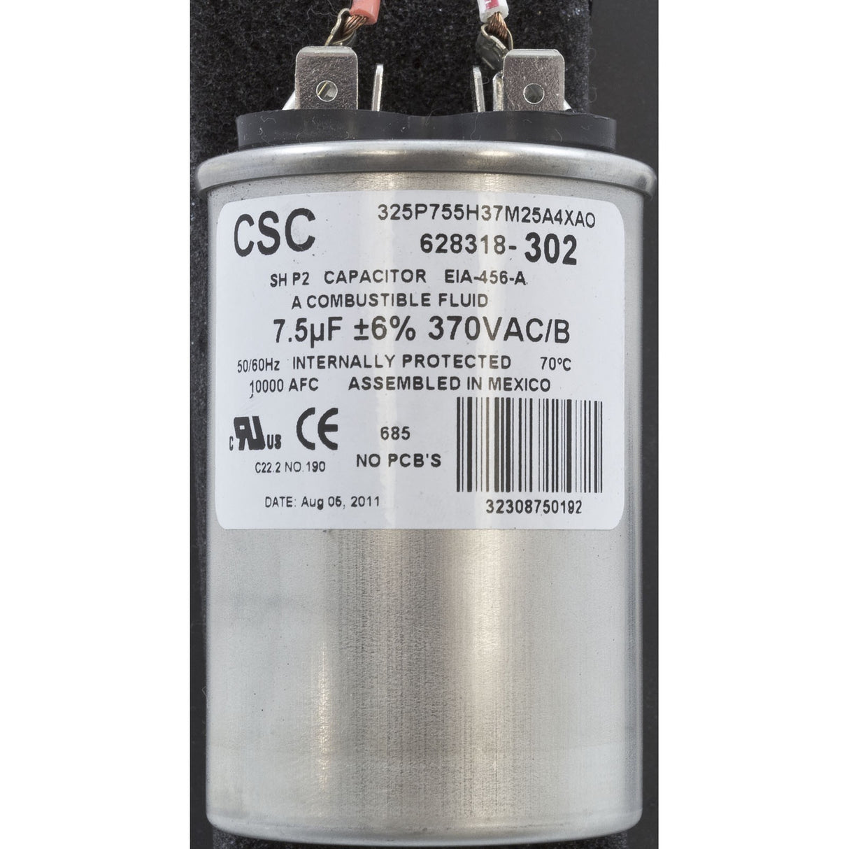 Motor, Century, 0.5hp, 115v/230v, 1-Spd, 56Cfr, C-Face Thd, EE : CT1052