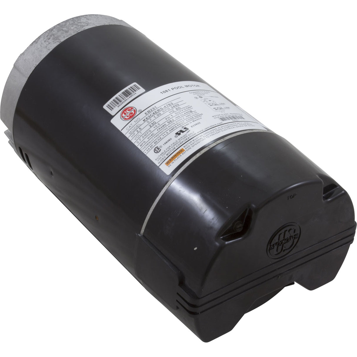 Motor, US Motor, 2.5 Horsepower, C-Face, 230v, Uprated : EB231