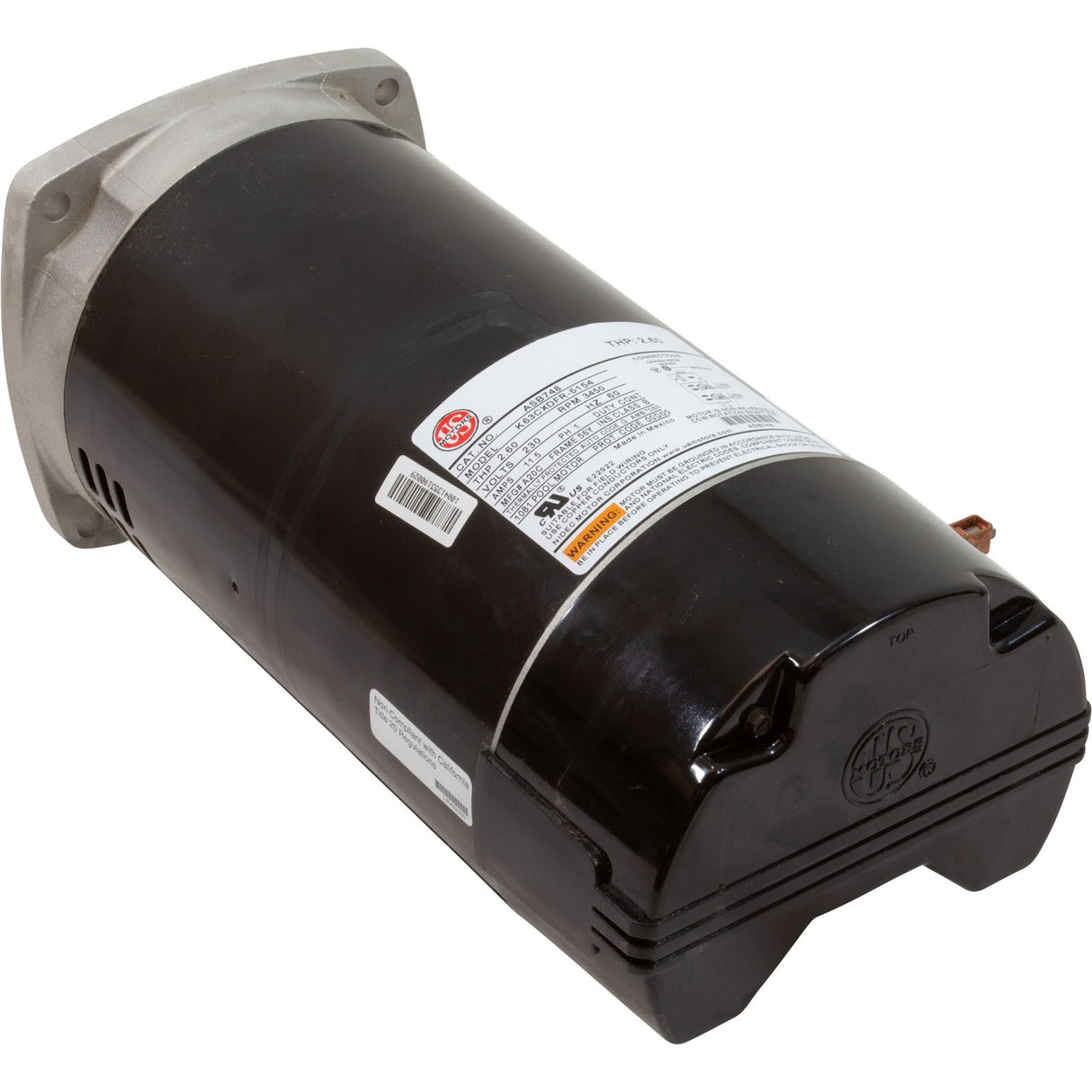 Motor, US Motor, 2.0hp, 230v, 56YFr, SQFL, Full Rated : ASB748