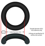 O-Ring, 6-3/4" ID, 1/8" Cross Section, Generic :