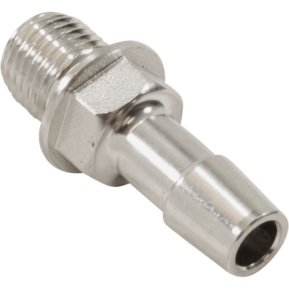 Adapter, Jacuzzi/Sundance, 1/4-18" NPSM X 3/8" Brb SS : 6540-171