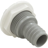 Bulkhead Fitting, Waterway, 3/4"b, Swirl, Gray : 212-1837