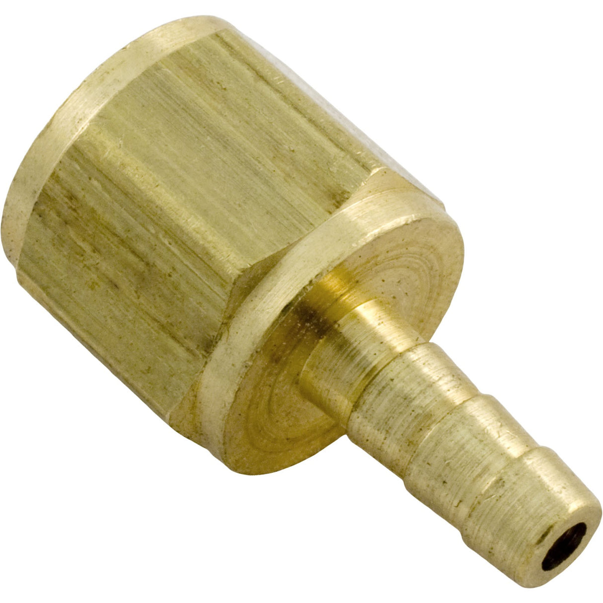 Barb Fitting, Universal, 1/8" Barb x 1/8"fnpt, Brass : 522005