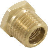Reducer Bushing, 1/4"mpt x 1/8"fpt, Brass : 6AYW5