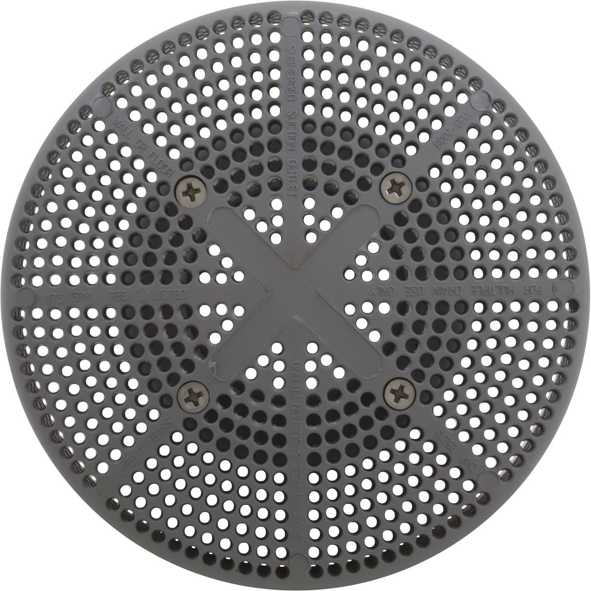 Suction Assembly, CMP, Fiberglass Pool (Vgba) Gray : 25215-001-000