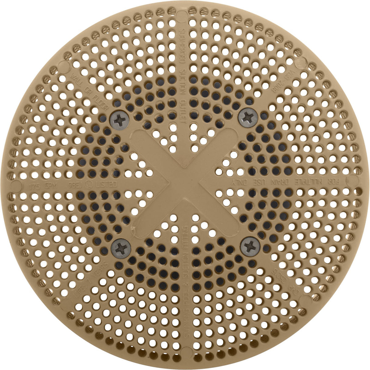 Suction Assembly, CMP, Fiberglass Pool (Vgba) Tan : 25215-009-000