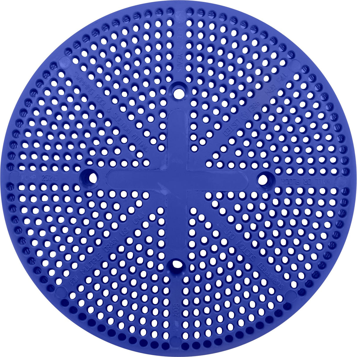 Suction Cover Only, CMP, Fiberglass Pool, (Vgba) Dark Blue : 25215-069-003