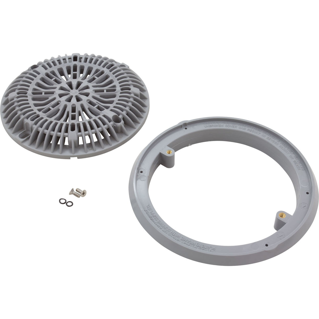 Gunite Main Drain Frame, Galaxy Lid (Av) , Gray : 25531-001-000